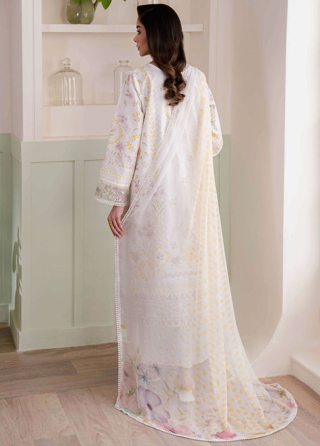 Summer Lines by Neeshay Embroidered Lawn Suits Unstitched 3 Piece NSH25SL Bloom Theory - Summer Collection