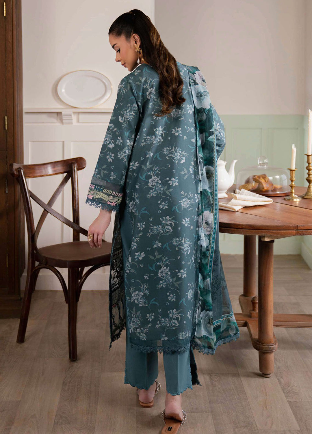 Summer Lines by Neeshay Embroidered Lawn Suits Unstitched 3 Piece NSH25SL Botanic Flow - Summer Collection