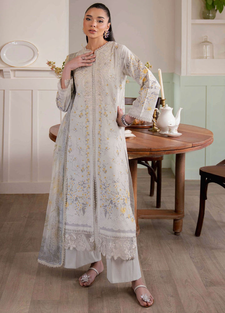 Summer Lines by Neeshay Embroidered Lawn Suits Unstitched 3 Piece NSH25SL Cloud Veil - Summer Collection