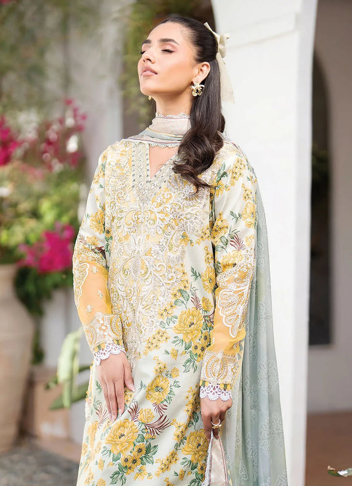 Summer Soriee By Xenia Embroidered Lawn Suit Unstitched 3 Piece ZE24SS Faraal - Summer Collection