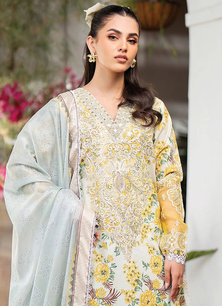 Summer Soriee By Xenia Embroidered Lawn Suit Unstitched 3 Piece ZE24SS Faraal - Summer Collection