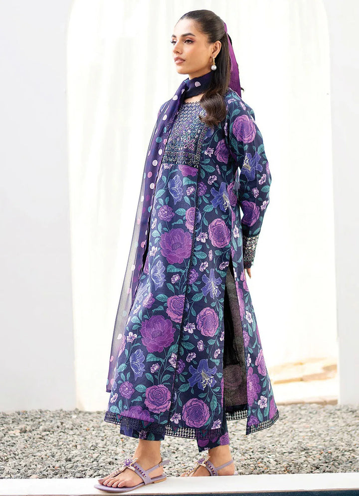 Summer Soriee By Xenia Embroidered Lawn Suit Unstitched 3 Piece ZE24SS Fariba - Summer Collection