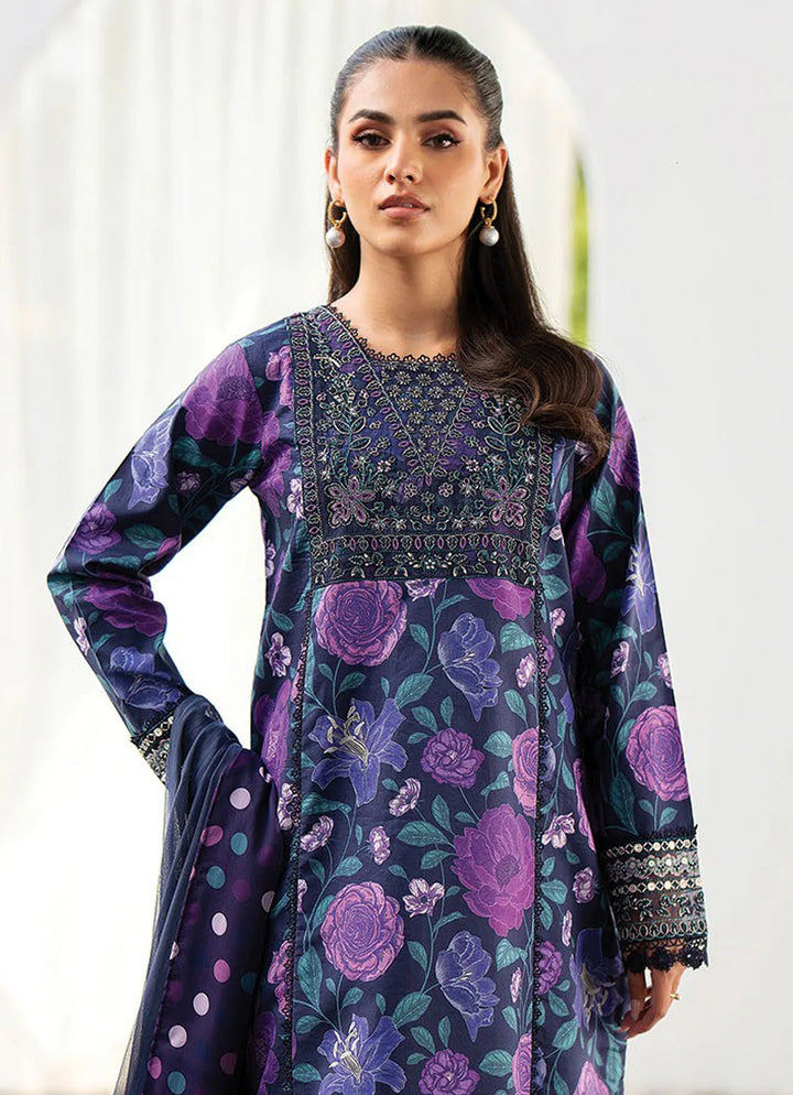 Summer Soriee By Xenia Embroidered Lawn Suit Unstitched 3 Piece ZE24SS Fariba - Summer Collection
