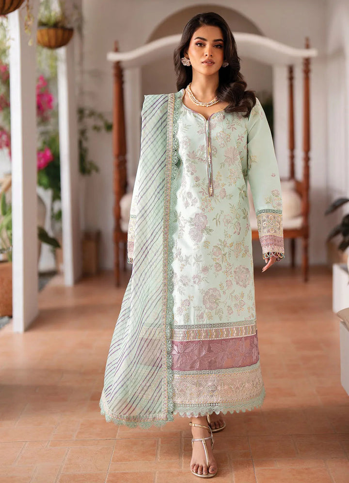 Summer Soriee By Xenia Embroidered Lawn Suit Unstitched 3 Piece ZE24SS Frona - Summer Collection