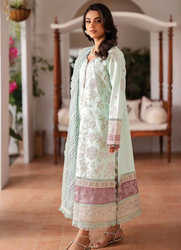 Summer Soriee By Xenia Embroidered Lawn Suit Unstitched 3 Piece ZE24SS Frona - Summer Collection