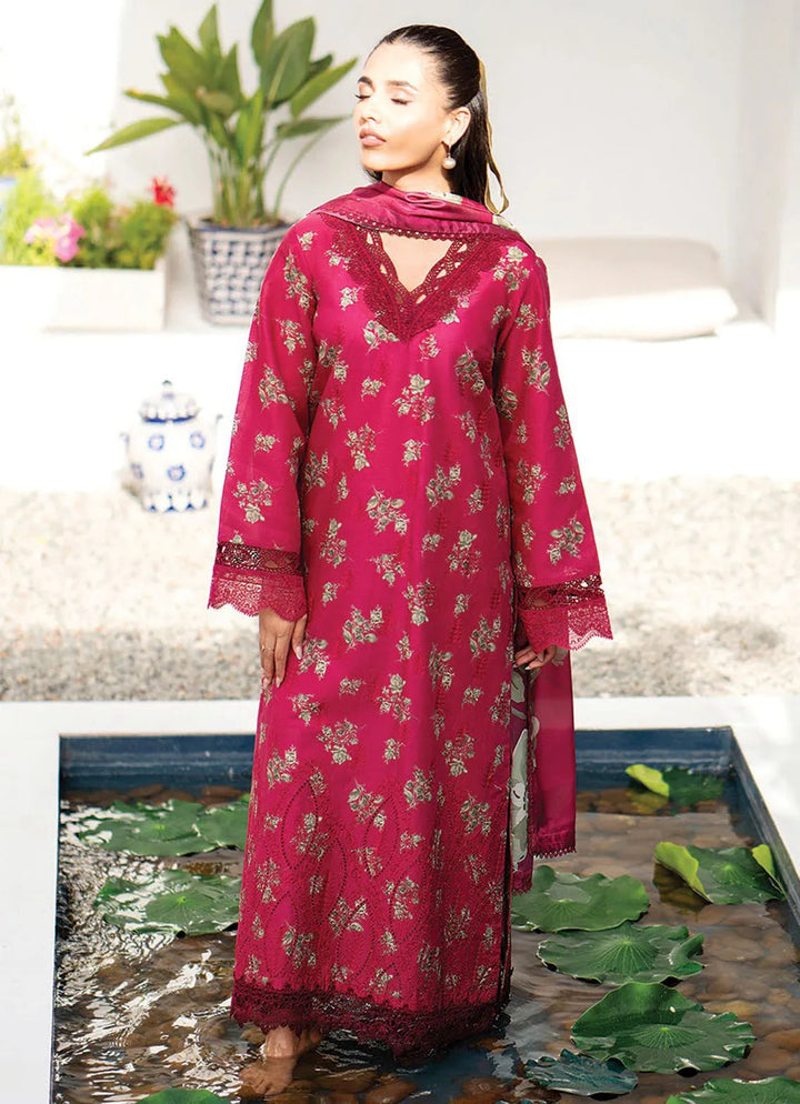 Summer Soriee By Xenia Embroidered Lawn Suit Unstitched 3 Piece ZE24SS Gullian - Summer Collection