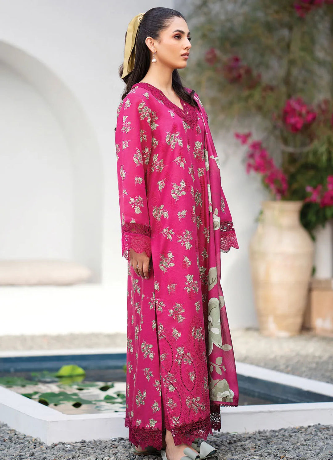 Summer Soriee By Xenia Embroidered Lawn Suit Unstitched 3 Piece ZE24SS Gullian - Summer Collection