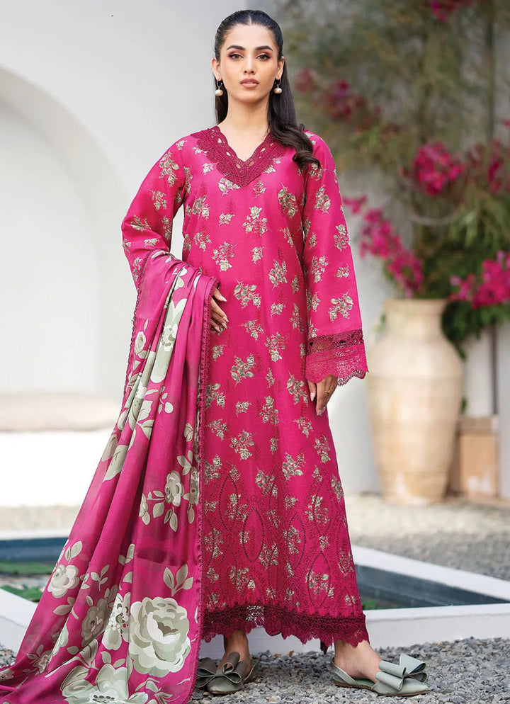 Summer Soriee By Xenia Embroidered Lawn Suit Unstitched 3 Piece ZE24SS Gullian - Summer Collection