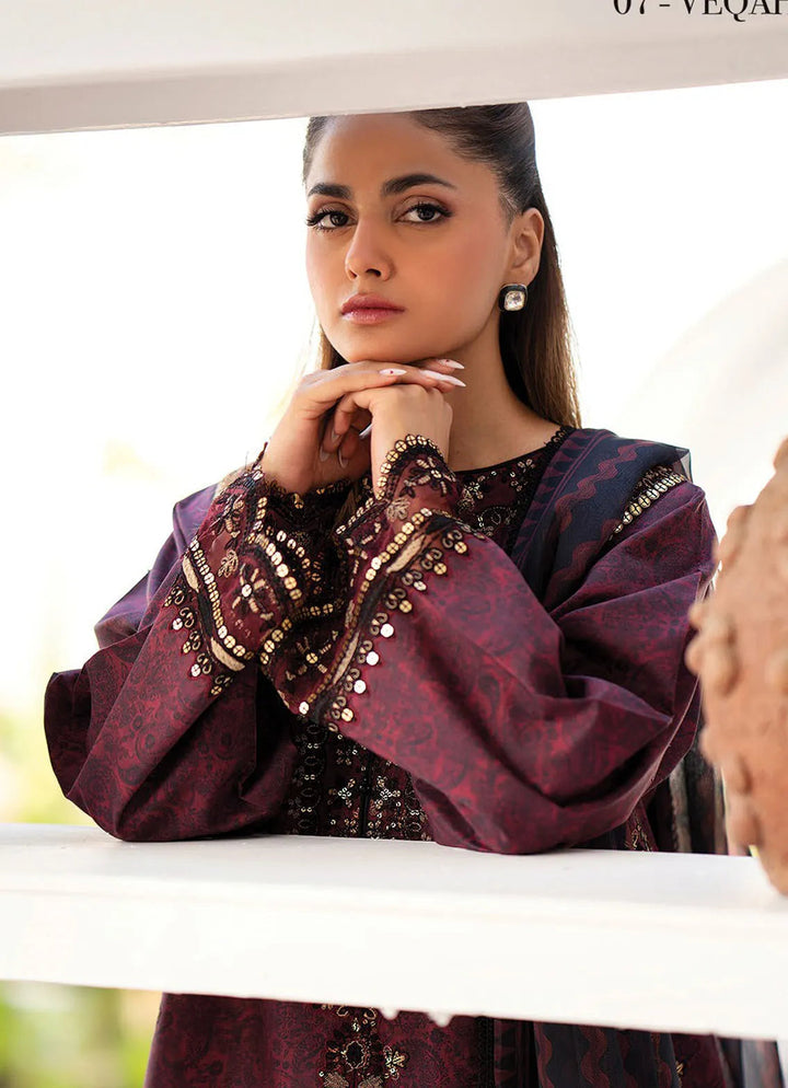 Summer Soriee By Xenia Embroidered Lawn Suit Unstitched 3 Piece ZE24SS Veqah - Summer Collection