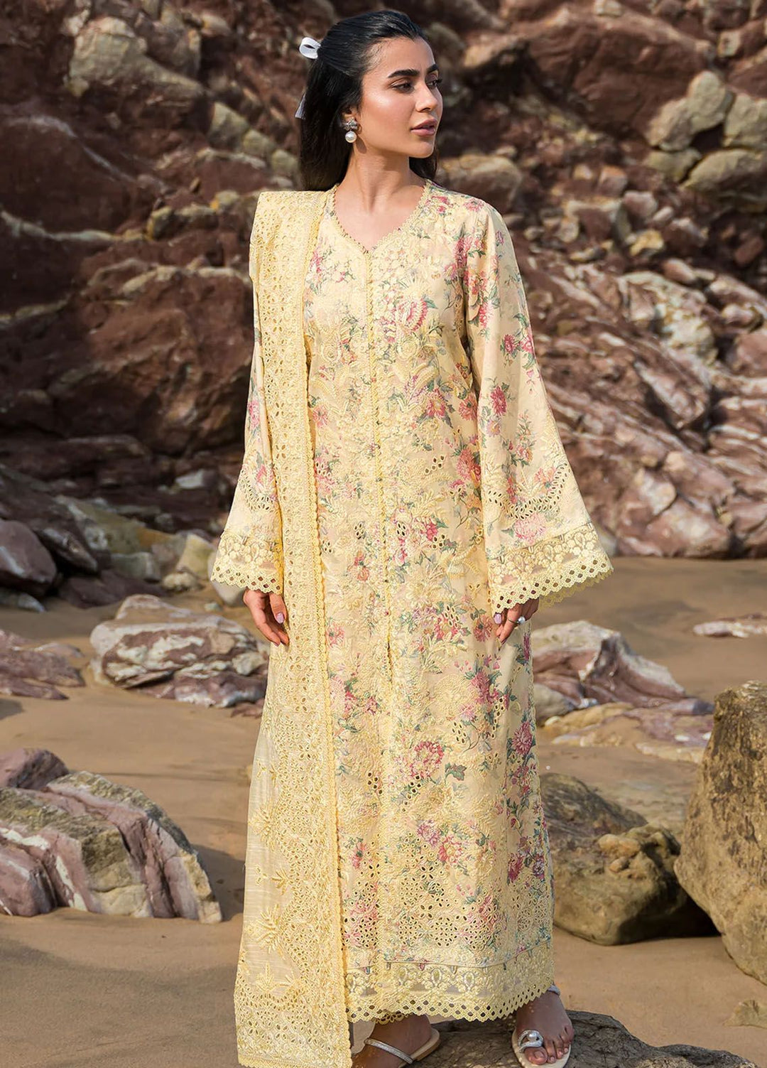 Summer Together by Afrozeh Embroidered Lawn Suit Unstitched 3 Piece AF24ST Aspen - Summer Collection