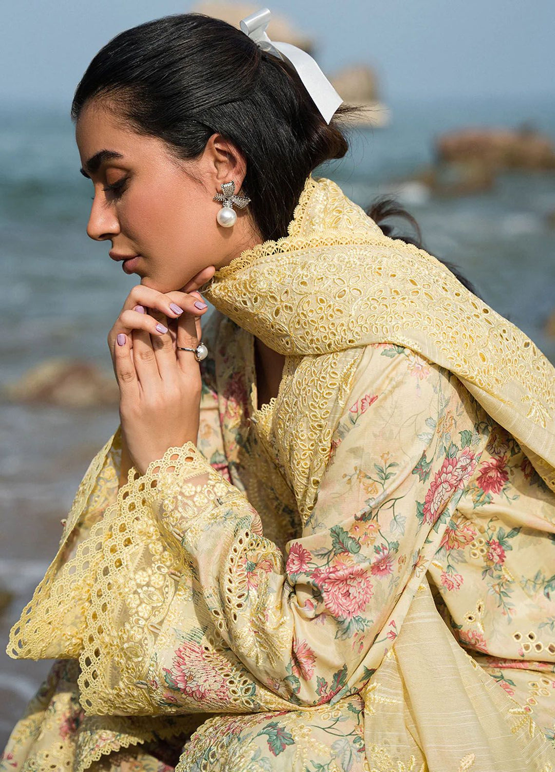 Summer Together by Afrozeh Embroidered Lawn Suit Unstitched 3 Piece AF24ST Aspen - Summer Collection