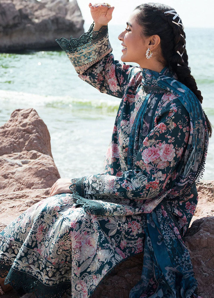 Summer Together by Afrozeh Embroidered Lawn Suit Unstitched 3 Piece AF24ST Clover - Summer Collection