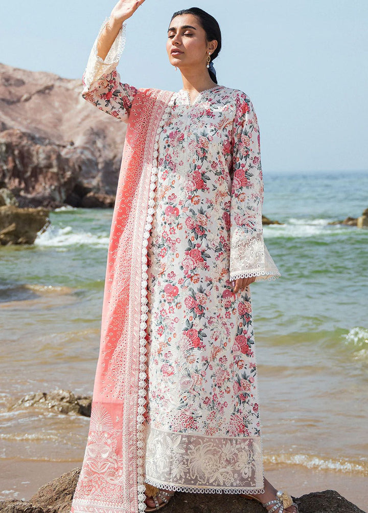 Summer Together by Afrozeh Embroidered Lawn Suit Unstitched 3 Piece AF24ST Gardenia - Summer Collection