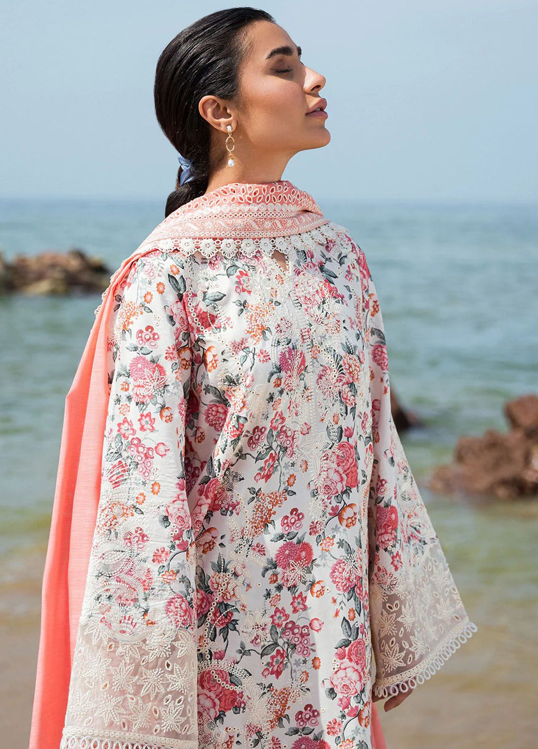 Summer Together by Afrozeh Embroidered Lawn Suit Unstitched 3 Piece AF24ST Gardenia - Summer Collection