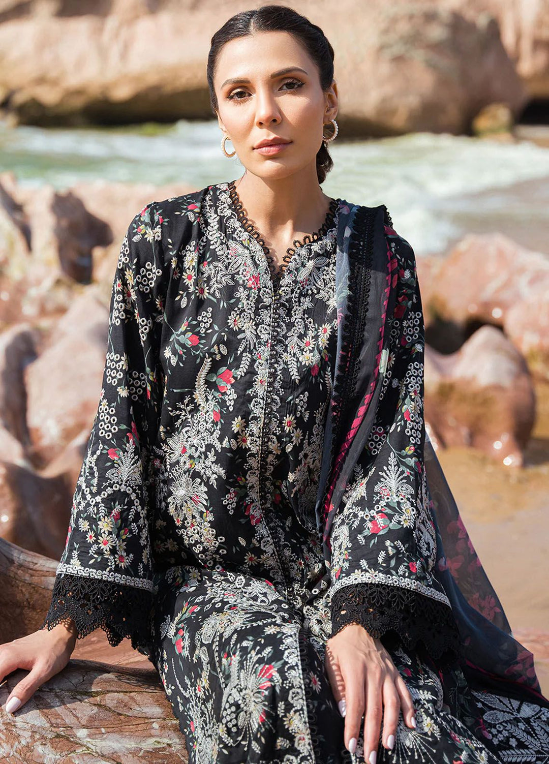 Summer Together by Afrozeh Embroidered Lawn Suit Unstitched 3 Piece AF24ST Levana - Summer Collection