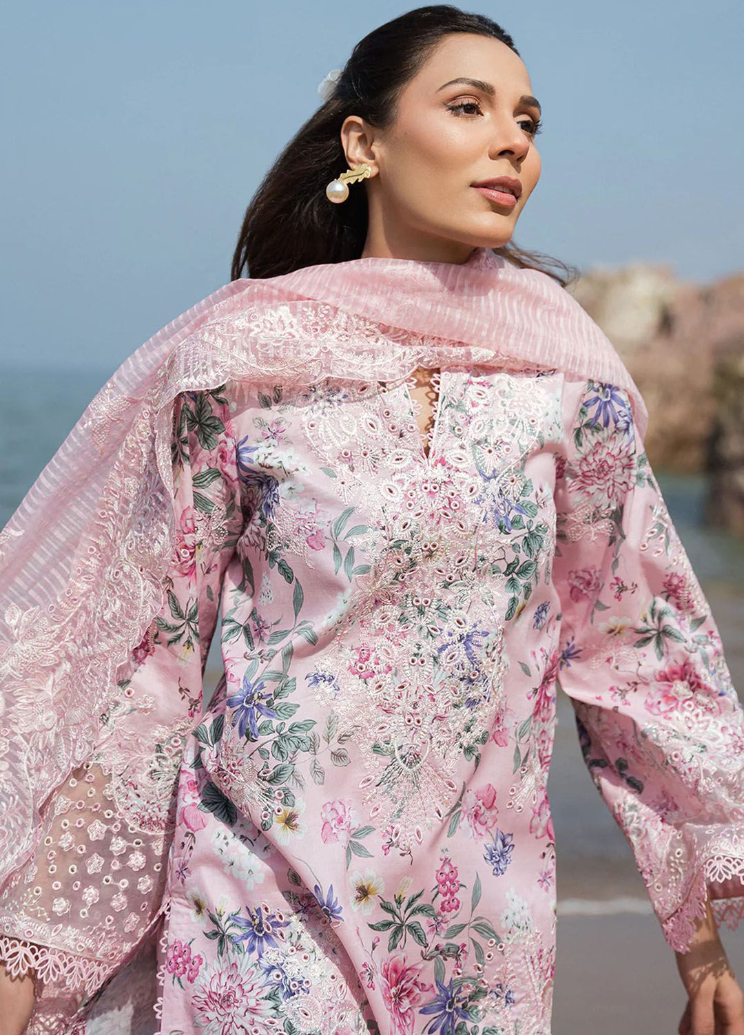 Summer Together by Afrozeh Embroidered Lawn Suit Unstitched 3 Piece AF24ST Lily - Summer Collection