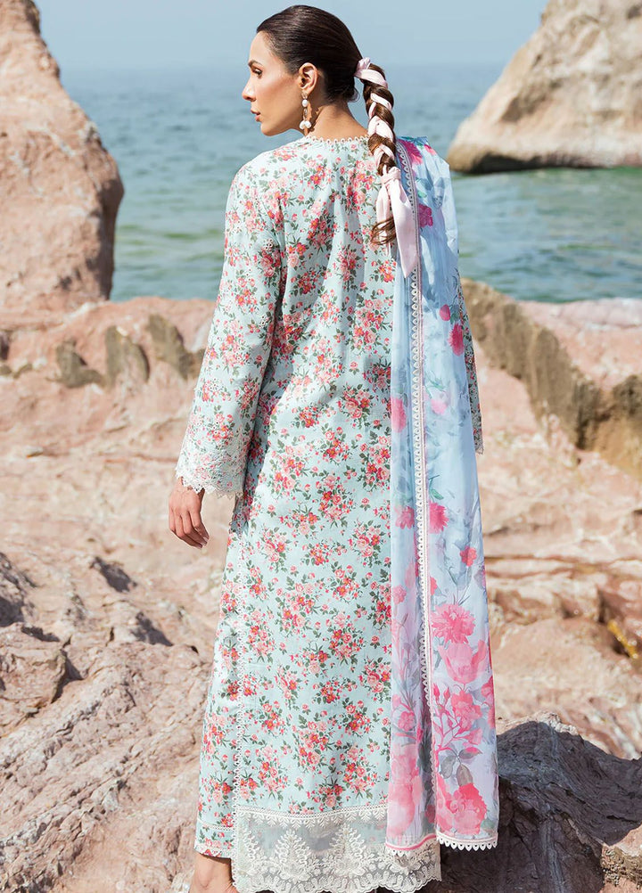 Summer Together by Afrozeh Embroidered Lawn Suit Unstitched 3 Piece AF24ST Topaz - Summer Collection