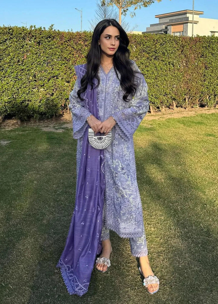 Summer Together by Afrozeh Embroidered Lawn Suit Unstitched 3 Piece AF24ST Wisteria - Summer Collection