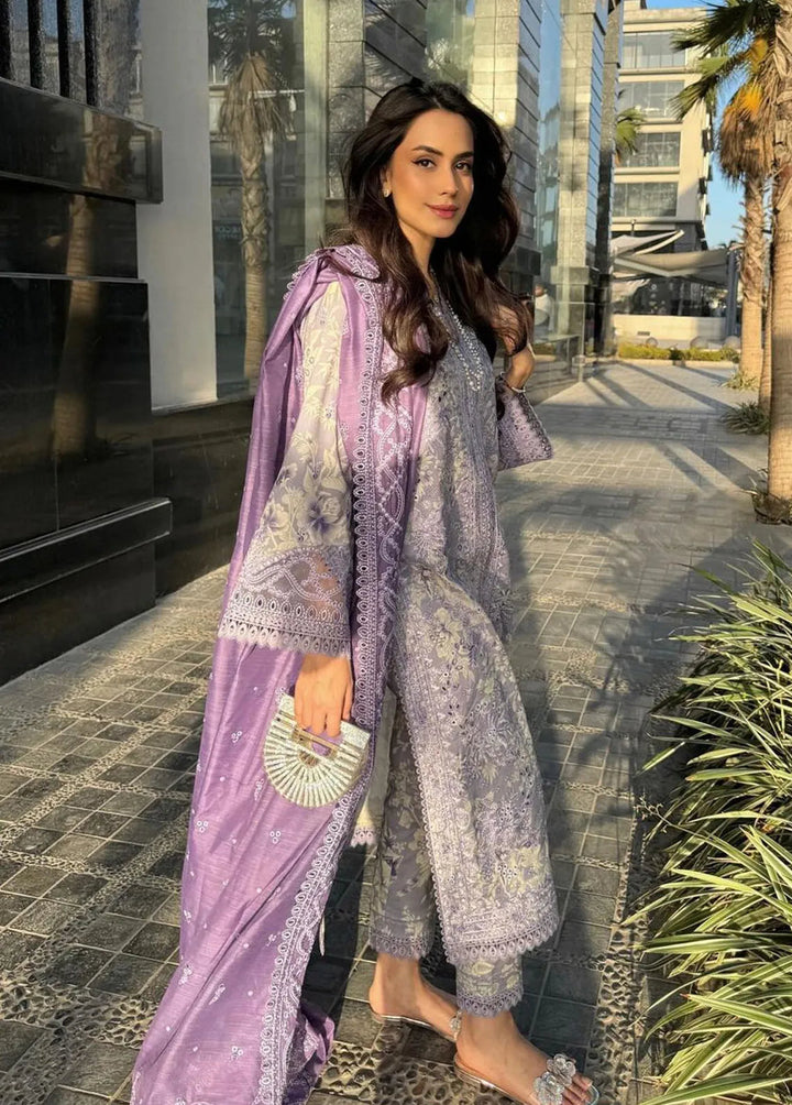 Summer Together by Afrozeh Embroidered Lawn Suit Unstitched 3 Piece AF24ST Wisteria - Summer Collection