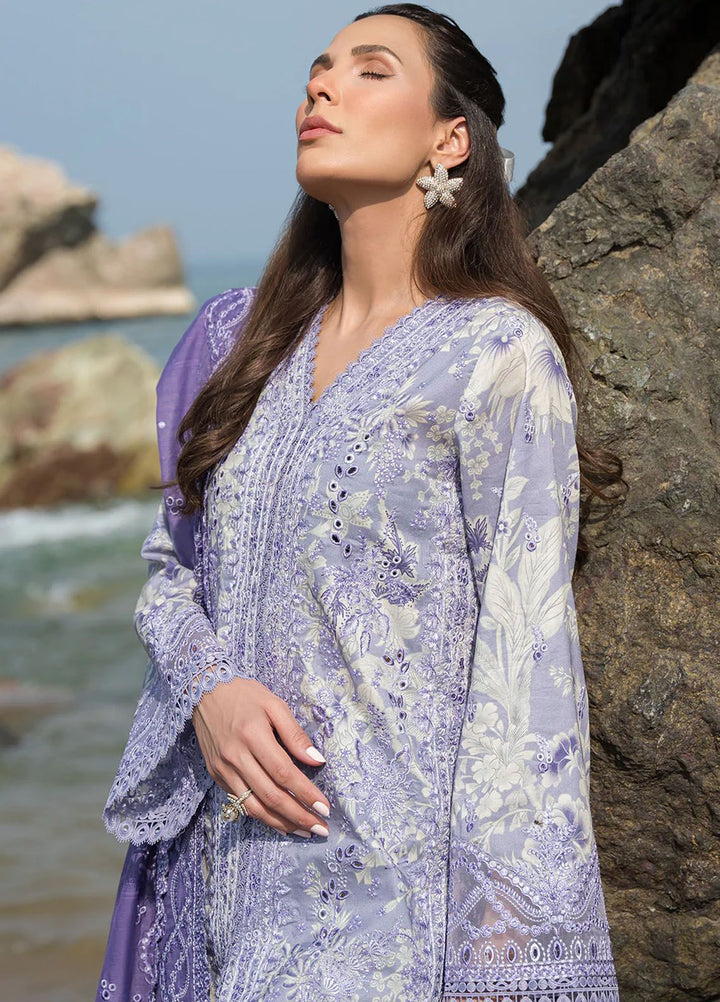 Summer Together by Afrozeh Embroidered Lawn Suit Unstitched 3 Piece AF24ST Wisteria - Summer Collection
