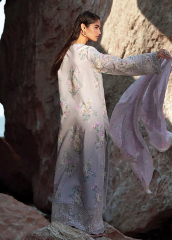 Summer Together by Afrozeh Embroidered Lawn Suits Unstitched 3 Piece AF25ST D-01 Keshi - Summer Collection