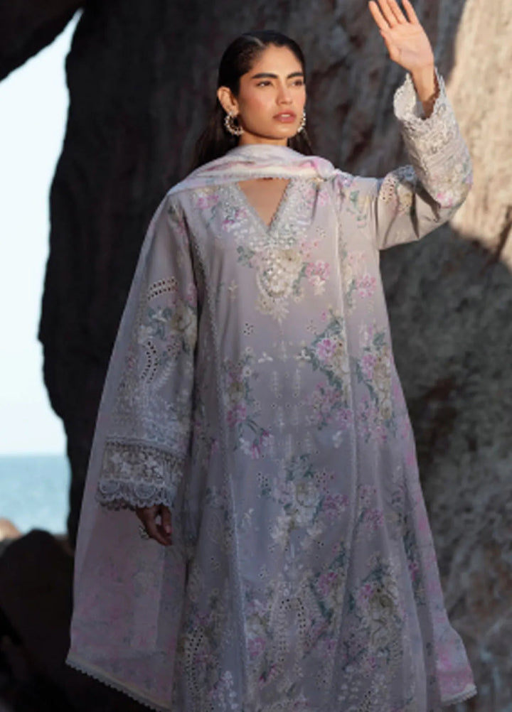 Summer Together by Afrozeh Embroidered Lawn Suits Unstitched 3 Piece AF25ST D-01 Keshi - Summer Collection