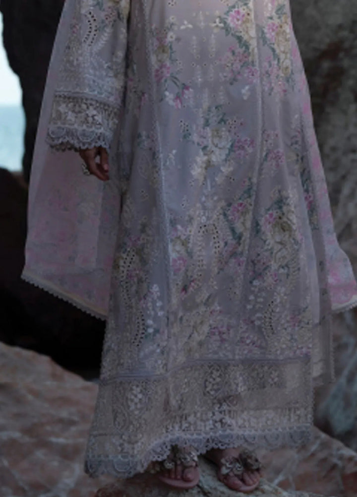 Summer Together by Afrozeh Embroidered Lawn Suits Unstitched 3 Piece AF25ST D-01 Keshi - Summer Collection