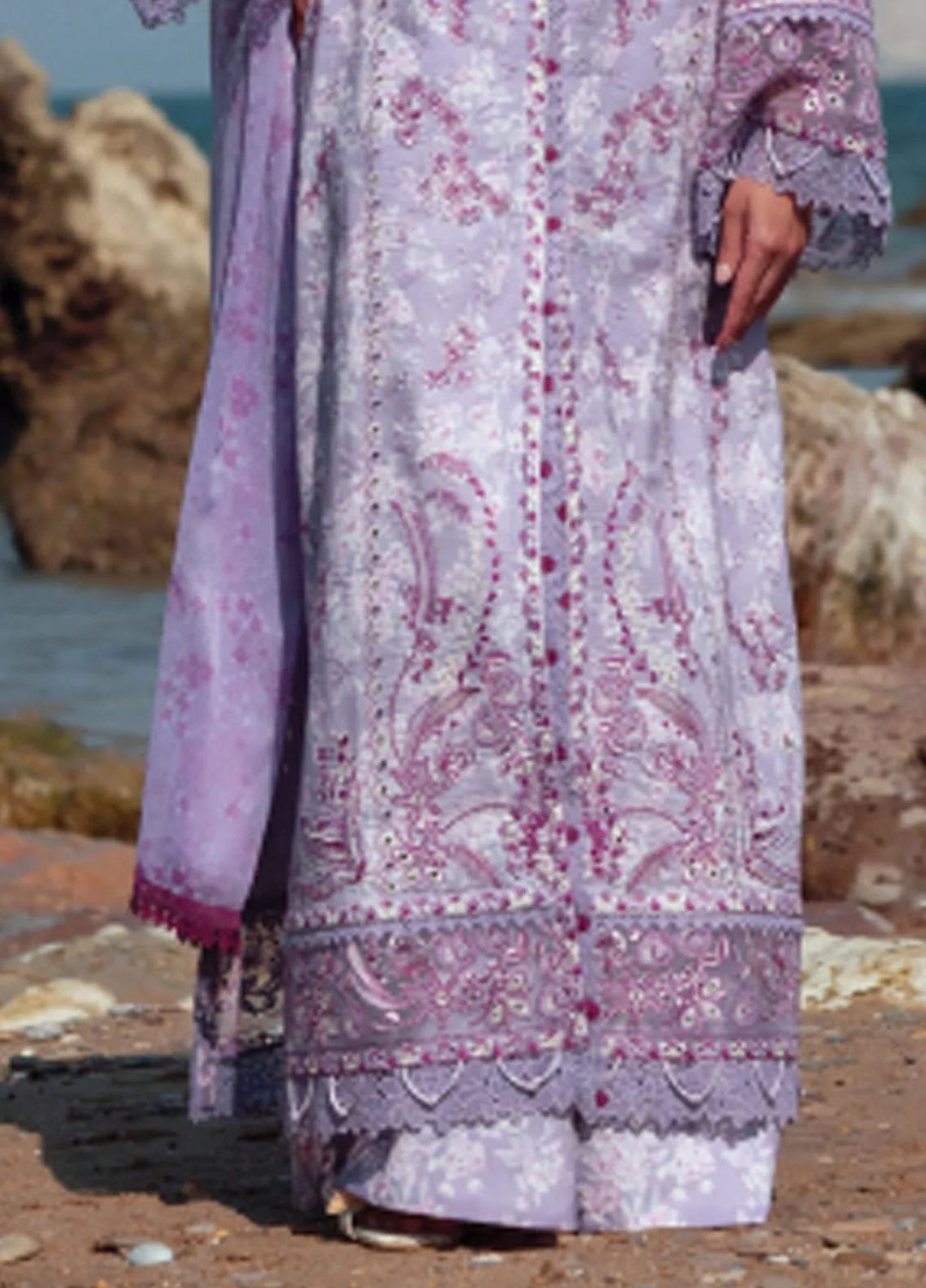 Summer Together by Afrozeh Embroidered Lawn Suits Unstitched 3 Piece AF25ST D-02 Amethyst - Summer Collection