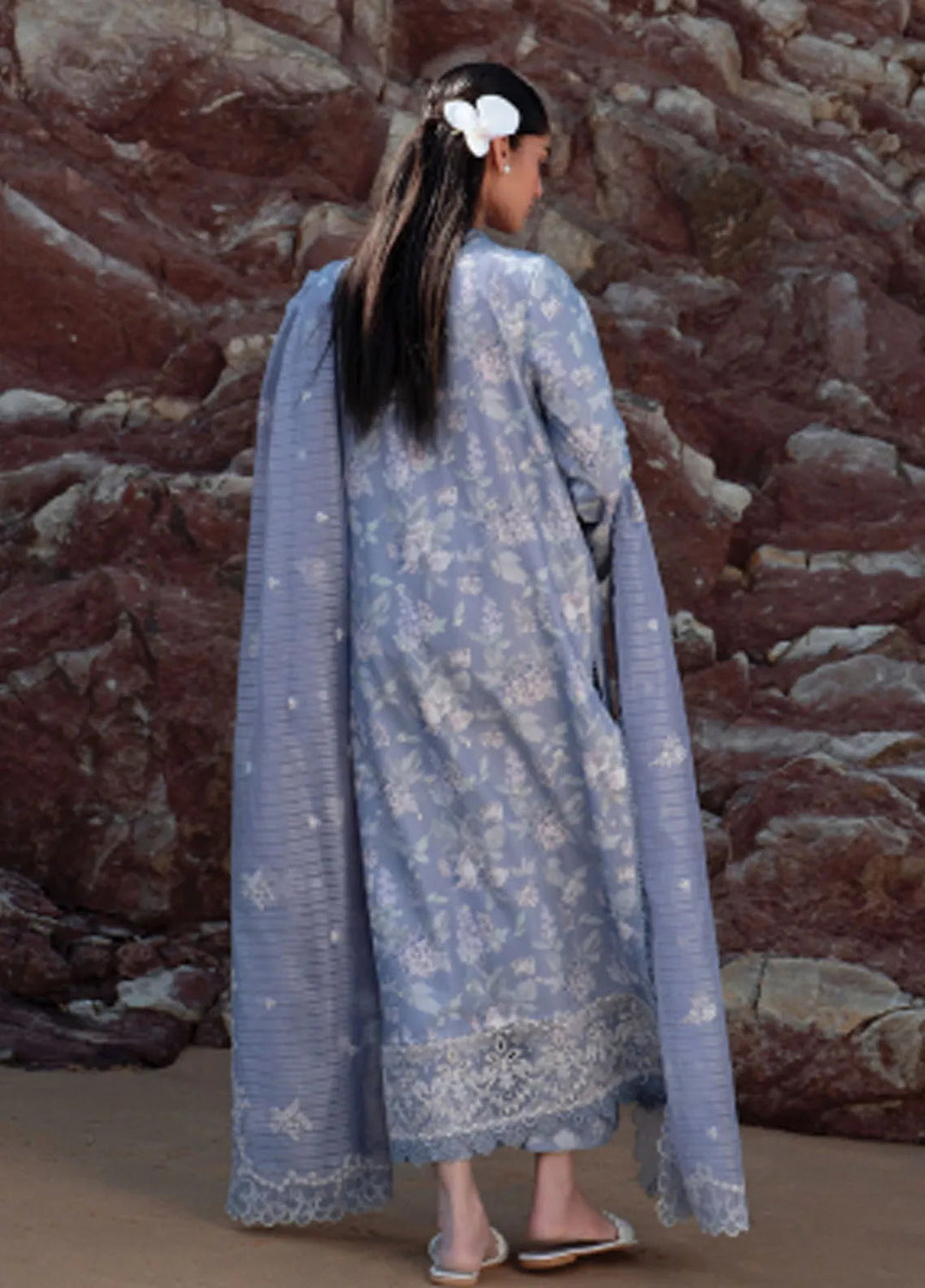 Summer Together by Afrozeh Embroidered Lawn Suits Unstitched 3 Piece AF25ST D-03 Moonlight - Summer Collection