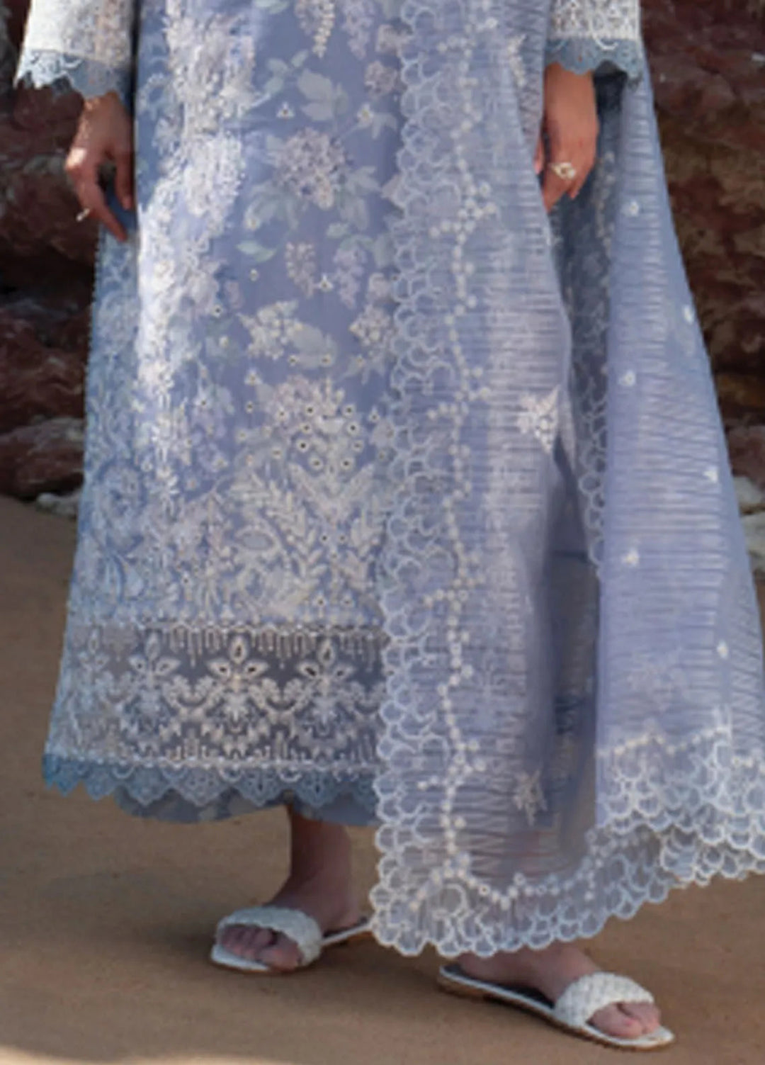 Summer Together by Afrozeh Embroidered Lawn Suits Unstitched 3 Piece AF25ST D-03 Moonlight - Summer Collection