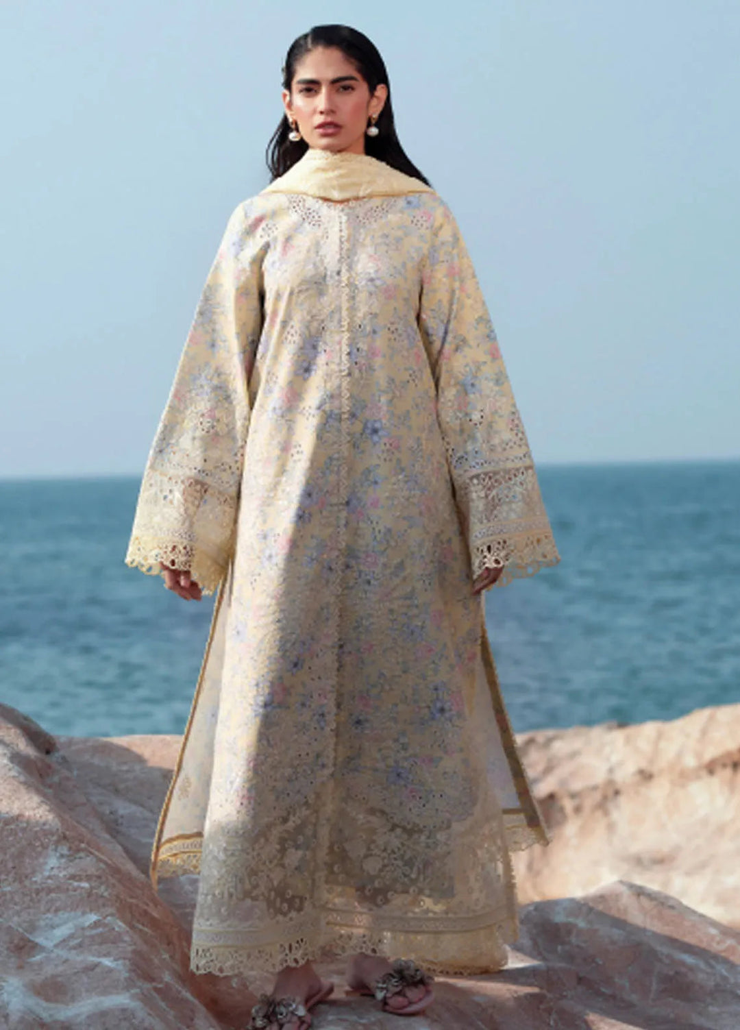 Summer Together by Afrozeh Embroidered Lawn Suits Unstitched 3 Piece AF25ST D-08 Baroque - Summer Collection
