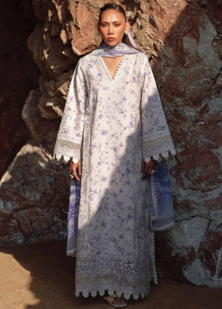 Summer Together by Afrozeh Embroidered Lawn Suits Unstitched 3 Piece AF25ST D-09 Zircon - Summer Collection