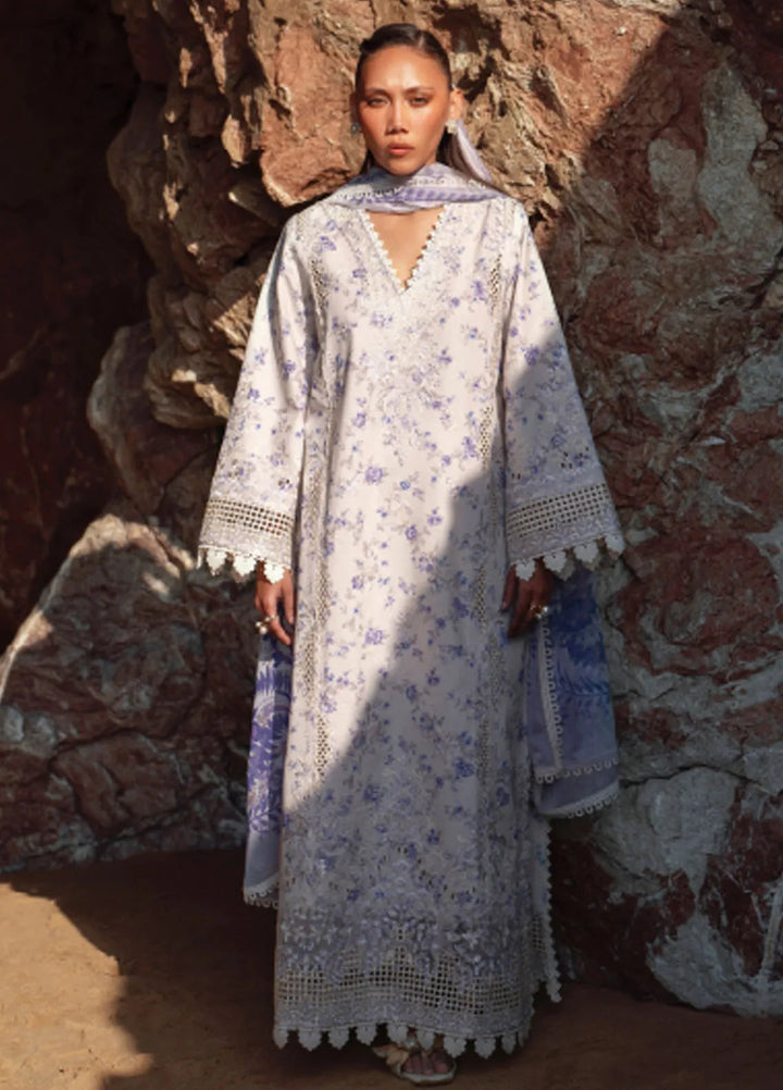 Summer Together by Afrozeh Embroidered Lawn Suits Unstitched 3 Piece AF25ST D-09 Zircon - Summer Collection