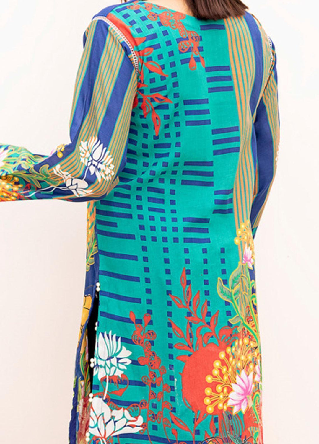 Adan's Libas Printed Lawn Stitched Kurties AL21V4 01