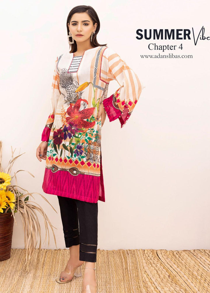Adan's Libas Printed Lawn Stitched Kurties AL21V4 17