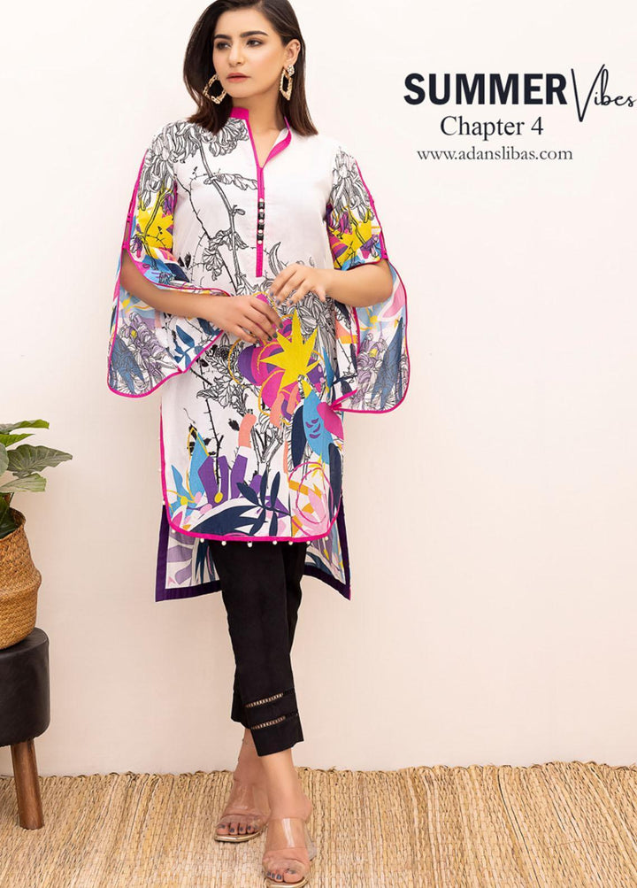 Adan's Libas Printed Lawn Stitched Kurties AL21V4 18