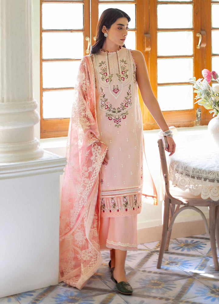 Sunehray Din By Seran Embroidered Lawn Suits Unstitched 3 Piece SRN23SD D-01 Zoe - Festive Collection