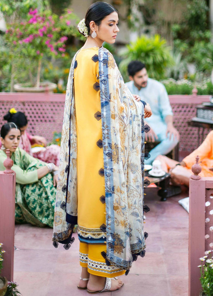 Sunehray Din By Seran Embroidered Lawn Suits Unstitched 3 Piece SRN23SD D-02 Keysariya - Festive Collection