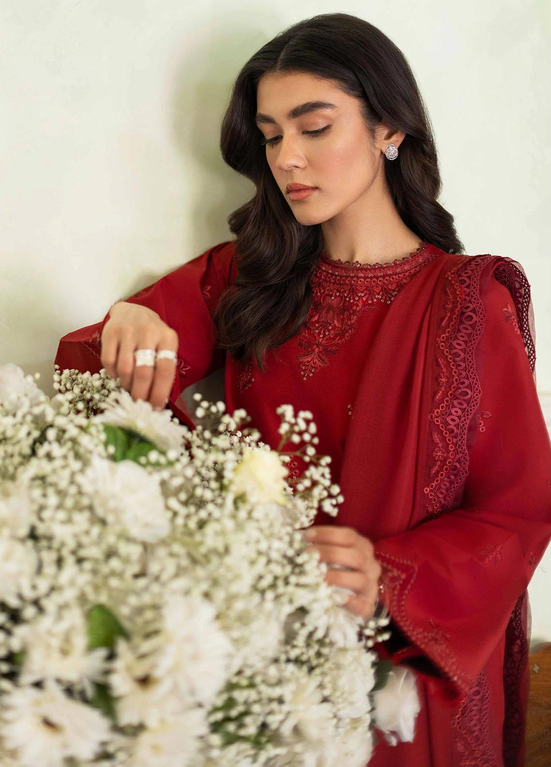 Sunehray Din By Seran Embroidered Lawn Suits Unstitched 3 Piece SRN23SD D-03 Dastaan - Festive Collection