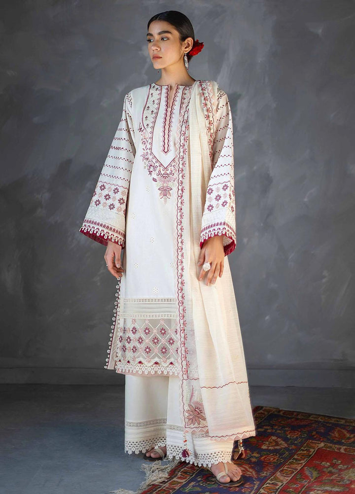 Sunehray Din By Seran Embroidered Lawn Suits Unstitched 3 Piece SRN23SD D-05 Roshan - Festive Collection