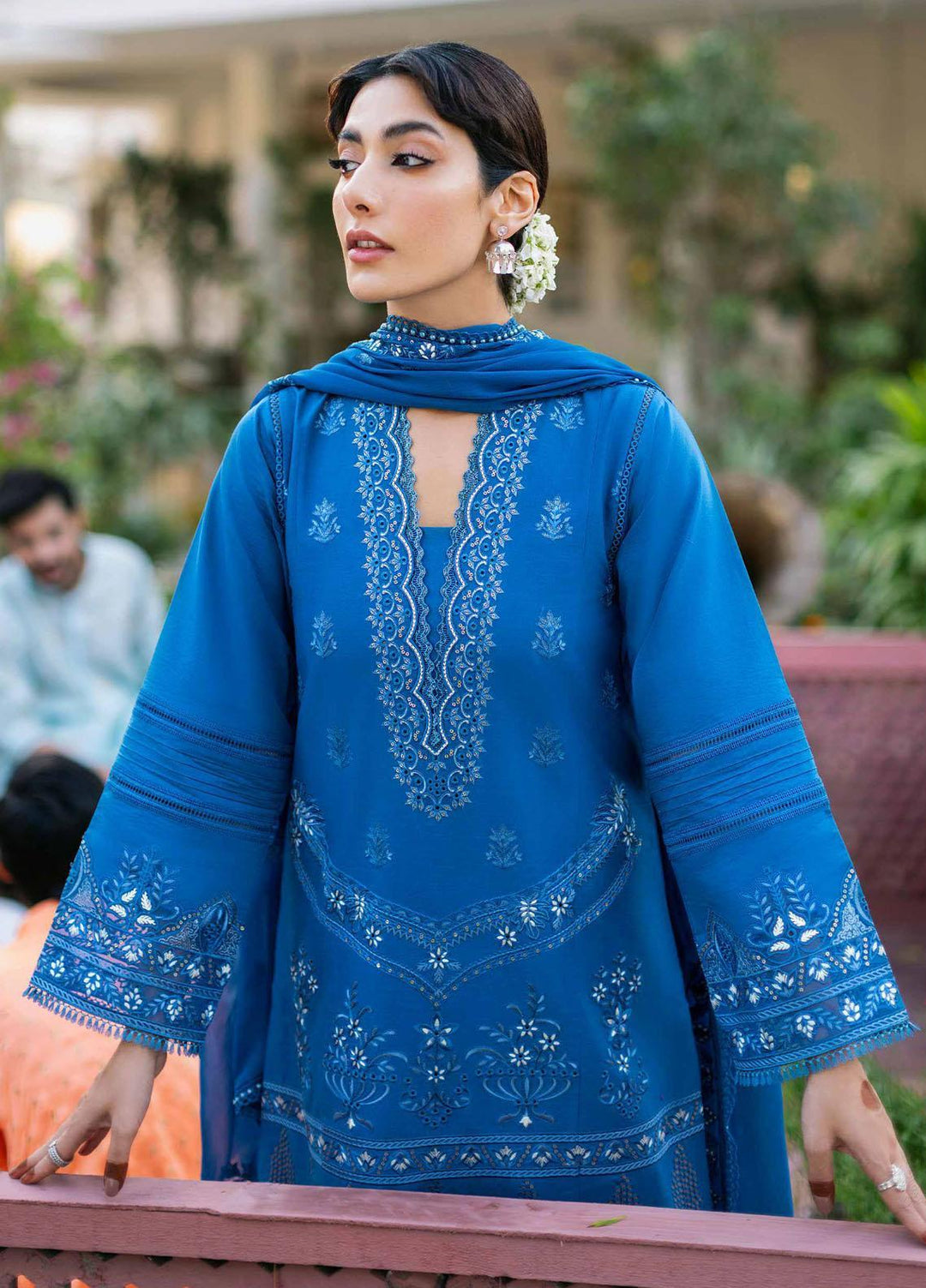 Sunehray Din By Seran Embroidered Lawn Suits Unstitched 3 Piece SRN23SD D-08 Rangoon - Festive Collection