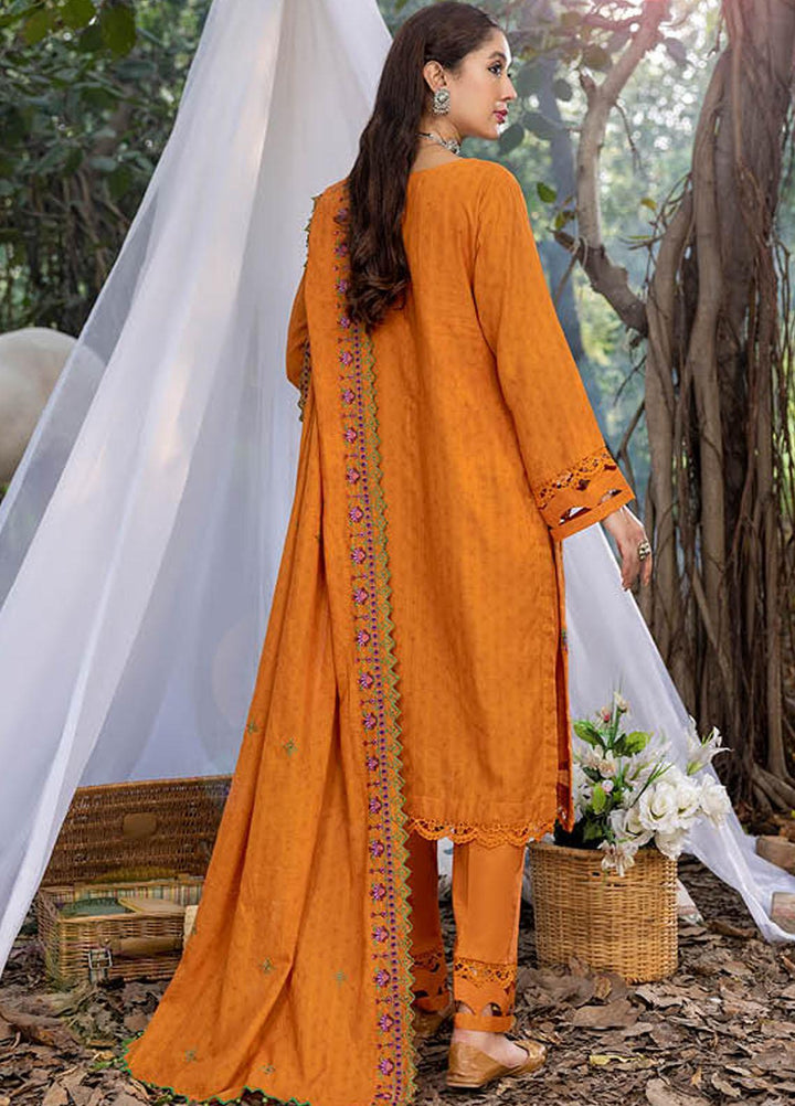 Sunshine Bloom By AL Zohaib Embroidered Jacquard Suits Unstitched 3 Piece AZ23SB D-10 - Winter Collection