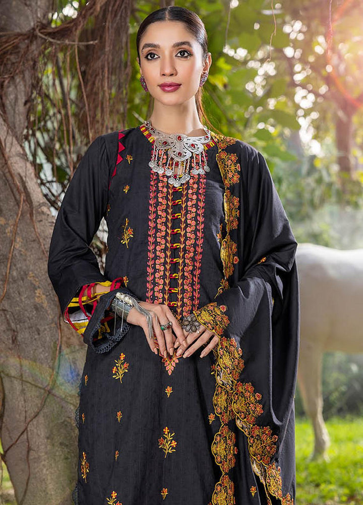 Sunshine Bloom By AL Zohaib Embroidered Jacquard Suits Unstitched 3 Piece AZ23SB D-3 - Winter Collection