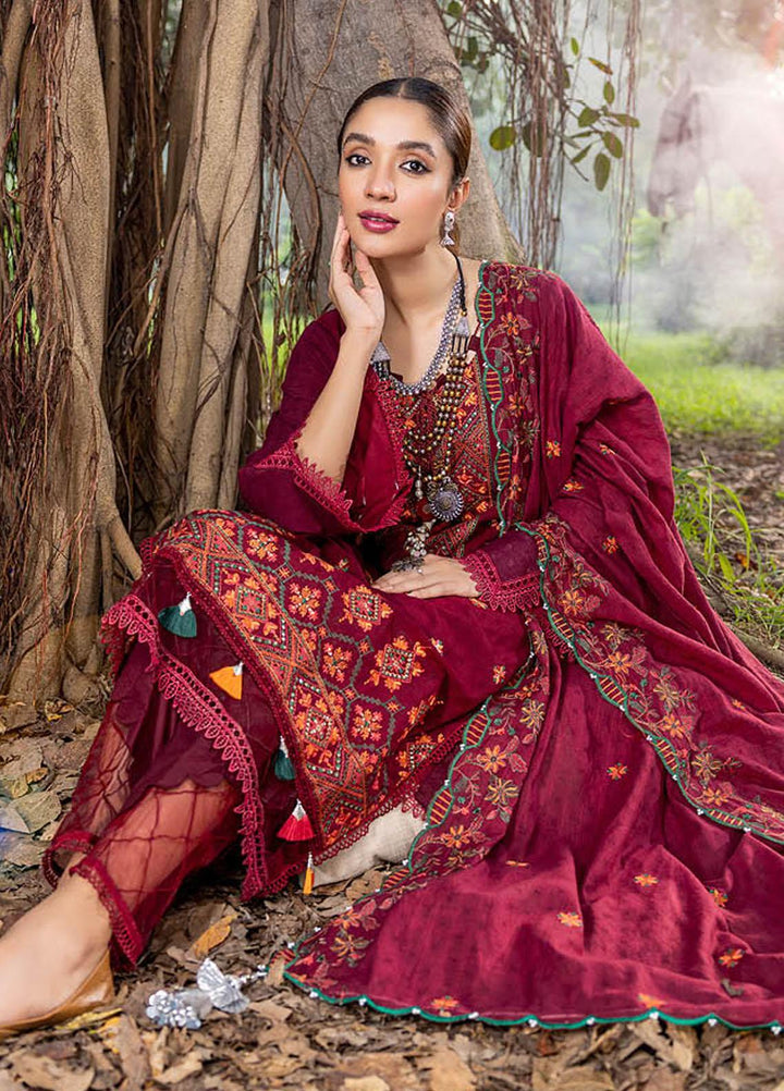 Sunshine Bloom By AL Zohaib Embroidered Jacquard Suits Unstitched 3 Piece AZ23SB D-5 - Winter Collection