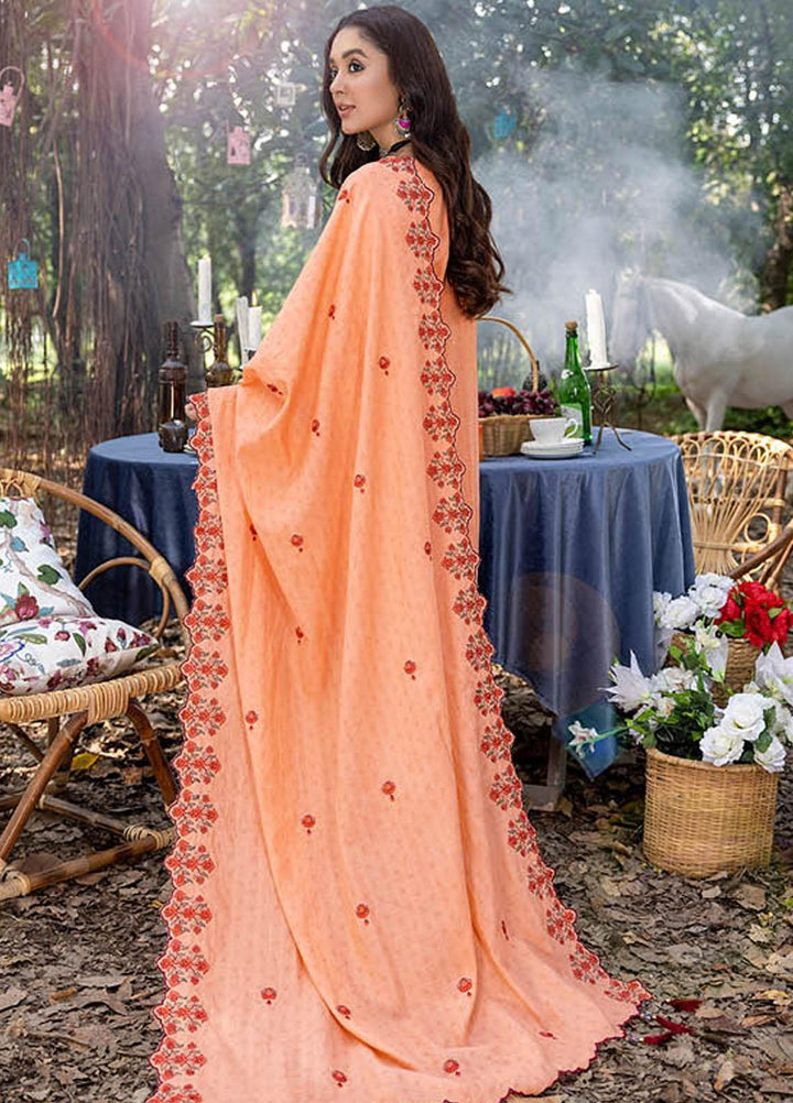 Sunshine Bloom By AL Zohaib Embroidered Jacquard Suits Unstitched 3 Piece AZ23SB D-7 - Winter Collection
