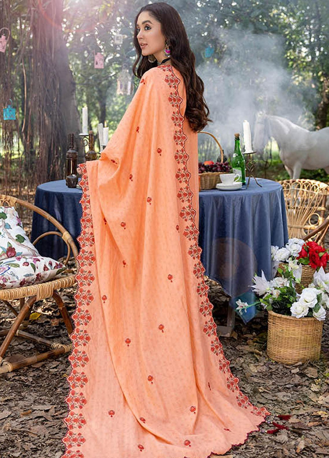 Sunshine Bloom By AL Zohaib Embroidered Jacquard Suits Unstitched 3 Piece AZ23SB D-7 - Winter Collection