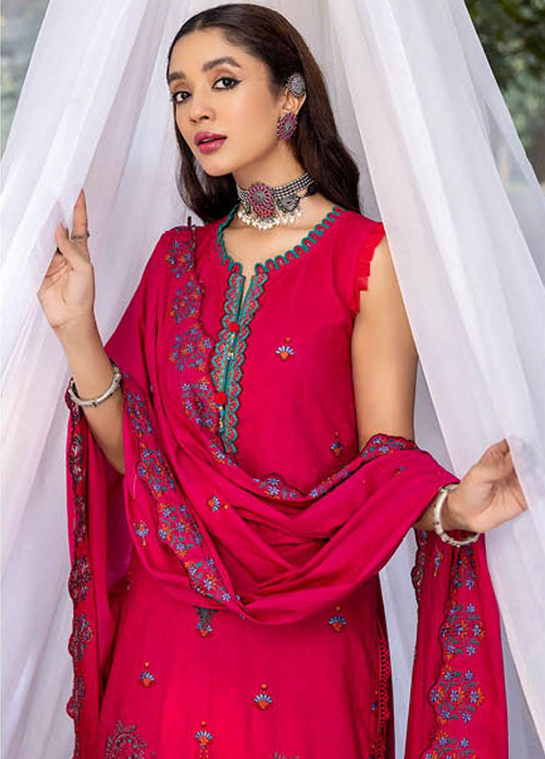 Sunshine Bloom By AL Zohaib Embroidered Jacquard Suits Unstitched 3 Piece AZ23SB D-8 - Winter Collection