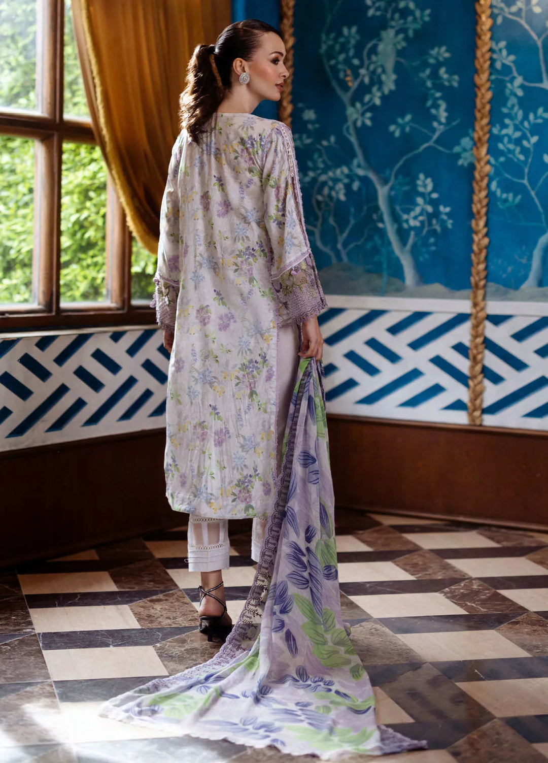 Sunshine Bloom by Al Zohaib Printed Lawn Suits Unstitched 3 Piece AZ25SB S-01 - Summer Collection