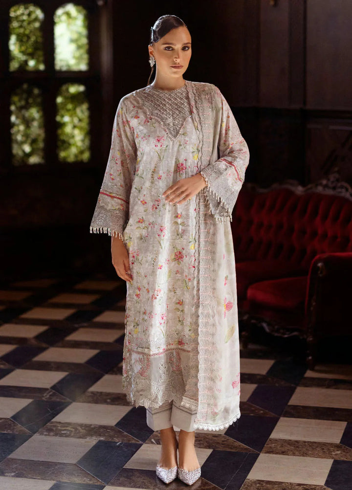 Sunshine Bloom by Al Zohaib Printed Lawn Suits Unstitched 3 Piece AZ25SB S-02 - Summer Collection