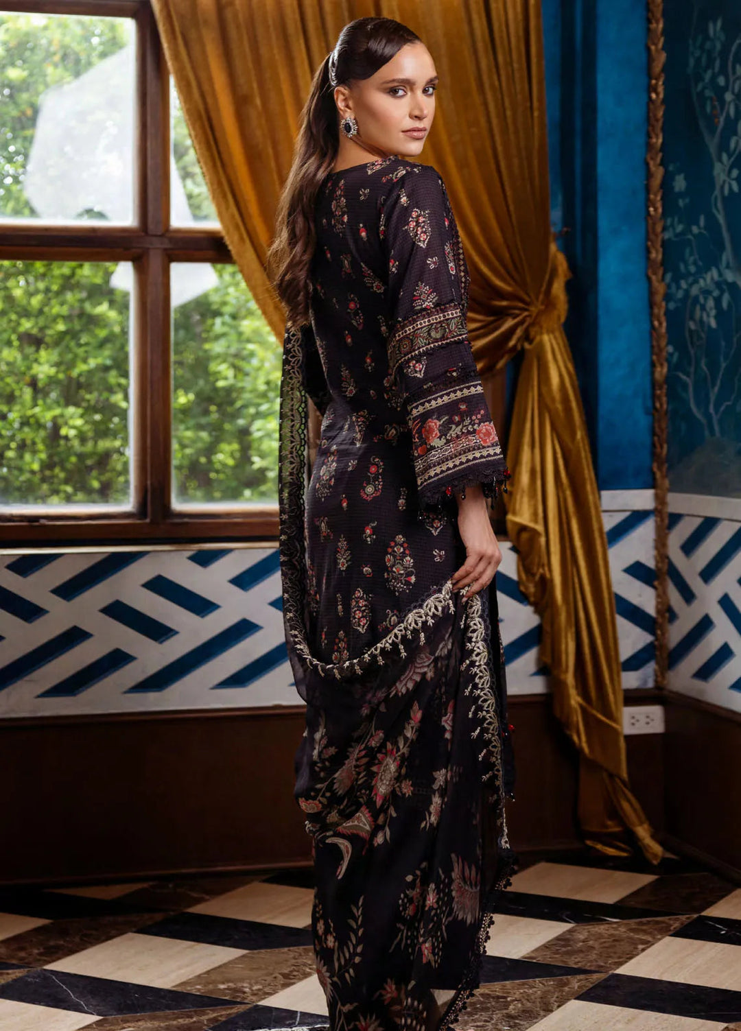 Sunshine Bloom by Al Zohaib Printed Lawn Suits Unstitched 3 Piece AZ25SB S-03 - Summer Collection